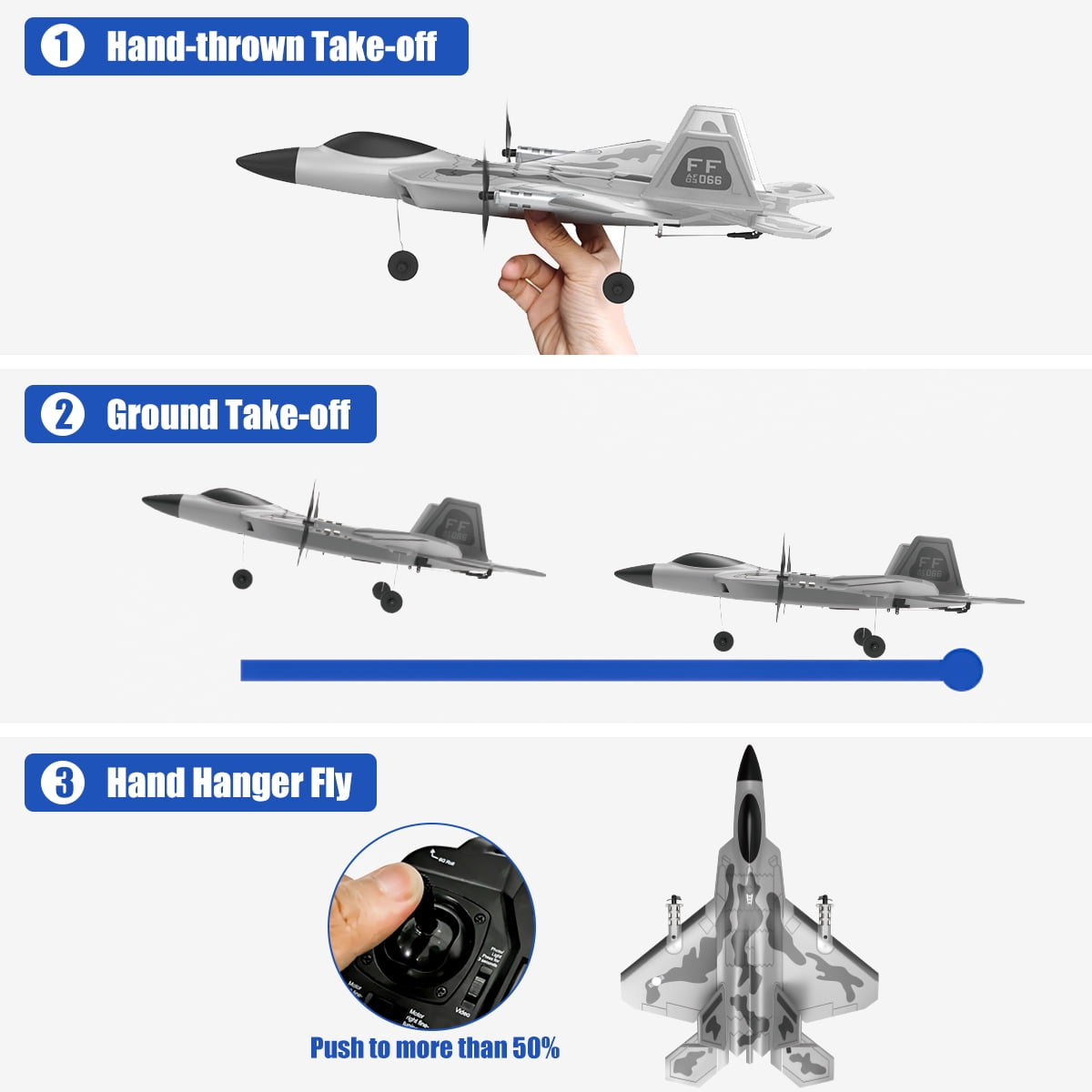 Fisca Remote Control Airplane for Kids and Adults, 4 Channel 3D/6G Mode Stunt Flying Upside Down RC Jet Aircraft, Flying Toys Easy Control for Beginners