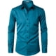 thumbnail image 1 of Camisa de vestir de manga larga para hombre, sin arrugas, casual, con botones, 1 of 7
