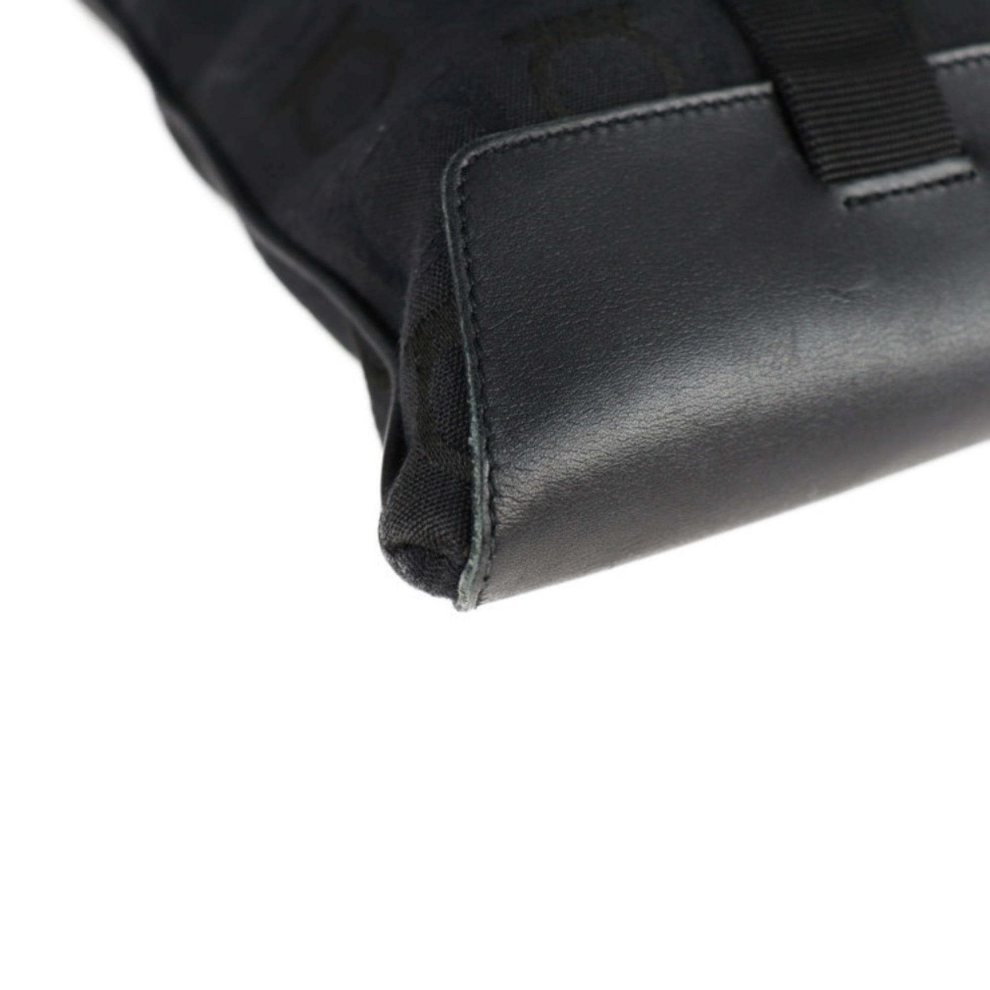 Authenticated Used Salvatore Ferragamo Bag Ladies Shoulder Gancini Chain  Leather Black