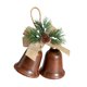 thumbnail image 4 of Decoración navideña con campanas de hierro, decoración rústica navideña, colgante para centro de mesa, recuerdos de fiesta, vacaciones Pintura de café, 4 of 8