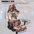 thumbnail image 7 of XYZCANDO Hippie Flower Gaming Chair Cover Gaming Chair Cover Set Dust-Proof Protector Machine Washable Turtle Non-Skid Stretch Fabric Keeps Your Chair Cool and Clean, 7 of 7
