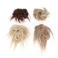 thumbnail image 1 of Postizo de moño desordenado, 4 piezas de postizos de cola de caballo desordenados con estilo Updo pieza de cabello despeinado valor inmejorable, 1 of 8