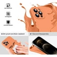 thumbnail image 3 of Liquid Silicone Case for iPhone 12 Pro Max, [Camera Protection] [Anti Fingerprint] [Wireless Charging] 4 Layer Phone Case Protective Cover, Built-in Microfiber Case Cover, 6.7", Orange, 3 of 15