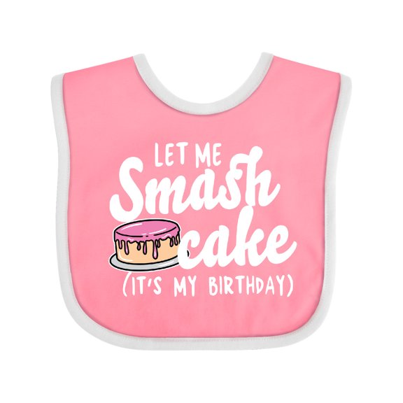 Inktastic Let Me Smash Cake Its My Birthday Girls Baby Bib