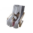 thumbnail image 4 of Fitness Soft Flannel Fleece Blanket, Athletic Model Woman Back View Set Goals and Crush Them Fit Female Body Form, Cozy Plush for Indoor and Outdoor Use, 50" x 60", Beige Pink Black, by Ambesonne, 4 of 6
