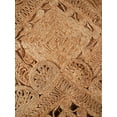 thumbnail image 6 of Rugsotic Carpets Hand Woven Jute 6'x6' Square Area Rug Oriental Beige J00072, 6 of 8