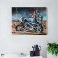 thumbnail image 3 of David Mann Motorcycle Art Gnghost Rider Prints Poster (46) Gifts Canvas Painting Poster Wall Art Decorative Picture Prints Modern Decor 08x10inch(20x25cm), 3 of 6