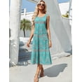 thumbnail image 2 of Vestido de verano Zeagoo A-Line sin mangas con cuello redondo y bolsillos, 2 of 7
