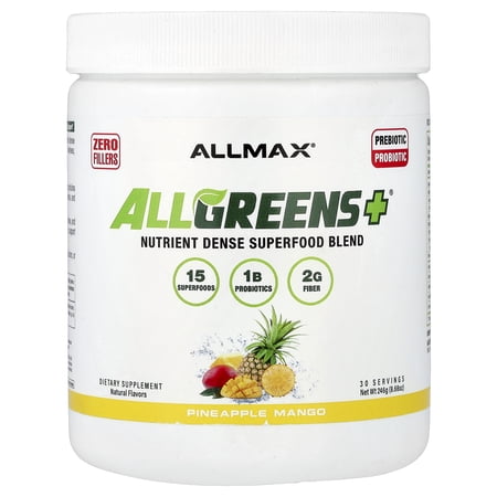 ALLMAX ALLGREENS+®, Pineapple Mango, 8.68 oz (246 g)