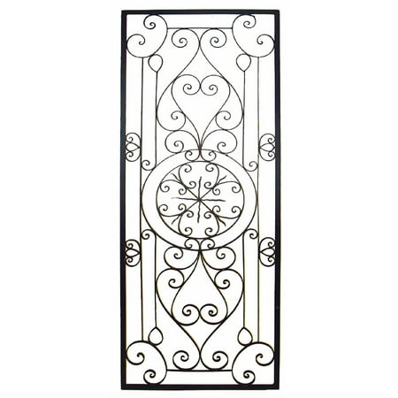 Bellissa 64 Inch Oversized Wrought Iron Wall Grille Bellissa 64 Inch Oversized Wrought Iron Wall Grille