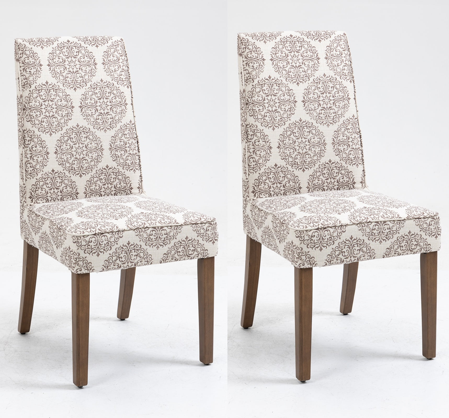Set of 2 Cover Removable Interchangeable Upholstered Dining Chairs