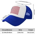 thumbnail image 5 of American Flag Hat, USA Trucker Hat for Men and Women, Adjustable Baseball Cap, Mesh Snapback Outdoor Hat, 5 of 7