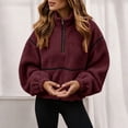 thumbnail image 2 of Tqcoqu Sherpa Jacket for Women, Fleece Zip Up Winter Fall Oversized Teddy Jackets, 2026 Fashion Clothing,Women's,Size S-XXL, 2 of 9