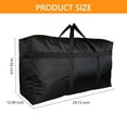 thumbnail image 2 of Tripumer 110L Extra Large Moving Bag Travel Luggage Bag Foldable Waterproof Storage Bag Double Zipper and Strong Handle Moving Available Black-2PACK, 2 of 9