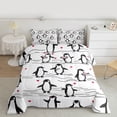 thumbnail image 2 of Castle Fairy Kawaii Penguin Full Size Comforter Sets,Love Heart Bedding Sets, 2 of 8