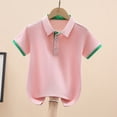thumbnail image 7 of Avtoify Children's Printed Lapel Button Short Sleeve Pullover Summer Kids Shirt, 7 of 7