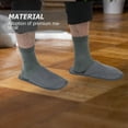 thumbnail image 4 of PBPBOX 10 Pairs Home Guest Slippers Light Grey Fleece Reusable Disposable Design, 4 of 7
