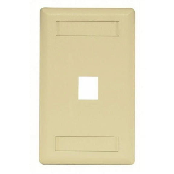 Hubbell Premise Wiring Wall Plate,1 Port IFP11EI