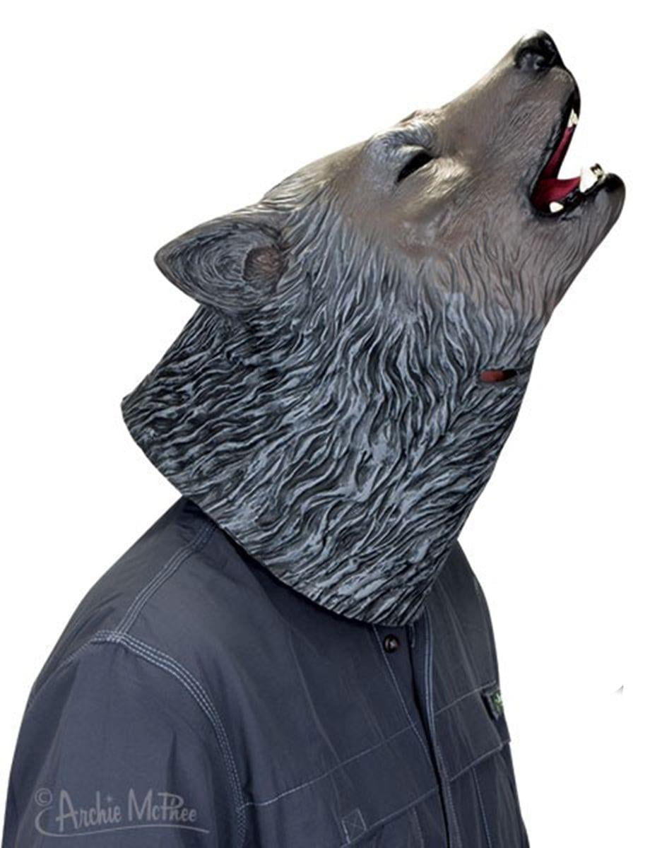 Howling Wolf Latex Costume Mask - Walmart.com