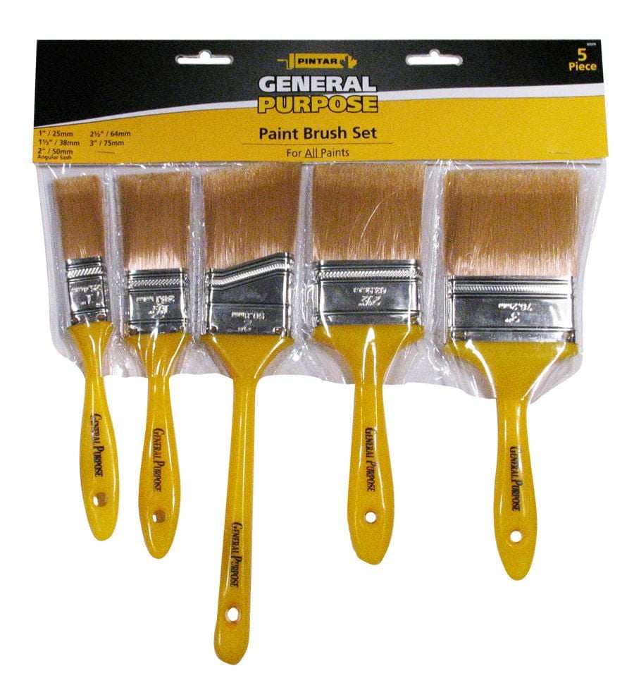 Pintar General Purpose Paint Brush Set, Piece of 5