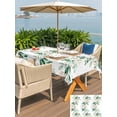 thumbnail image 5 of Outdoor Tablecloth with Umbrella Hole for Patio/Picnic/Party/Camping, Farmhouse Leaves Waterproof Table Cloth Rectangle Table Cover Washable, Botanical Green Branch Summer Berry (60"x 102"), 5 of 8