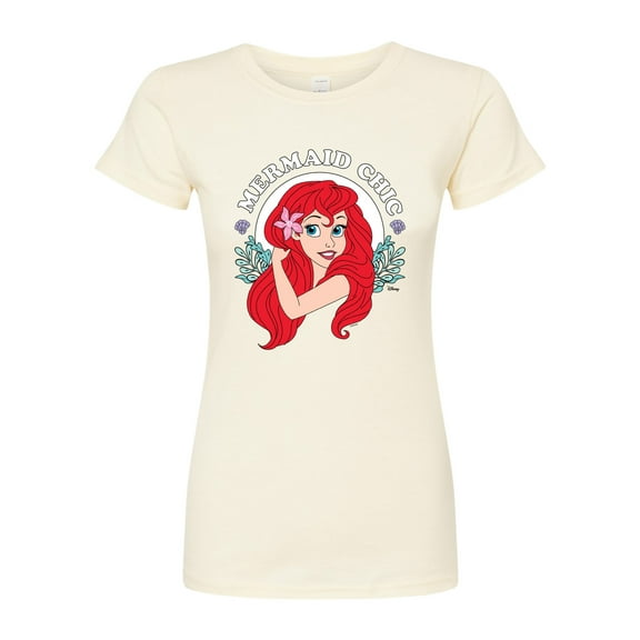 Disney The Little Mermaid - Ariel - Mermaid Chic - Juniors Fitted Graphic T-Shirt