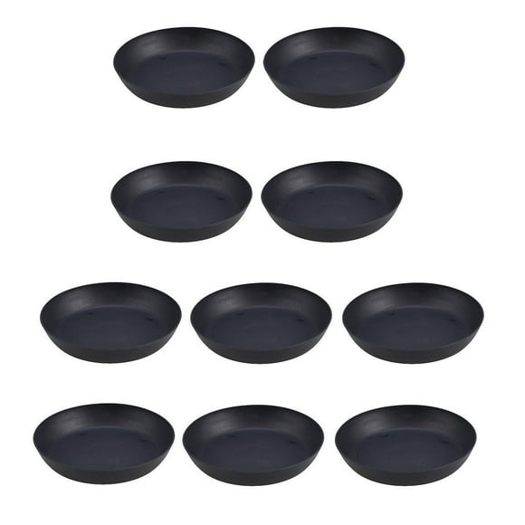 TABLETREANDS 15Ud Bandejas Para Macetas De Plástico Color Negro Resistentes Para Jardín Y