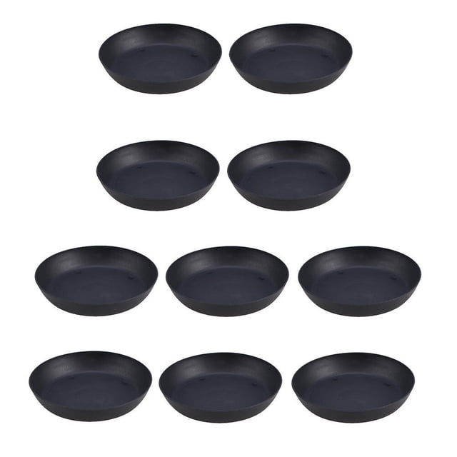 TABLETREANDS 15Ud Bandejas Para Macetas De Plástico Color Negro Resistentes Para Jardín Y