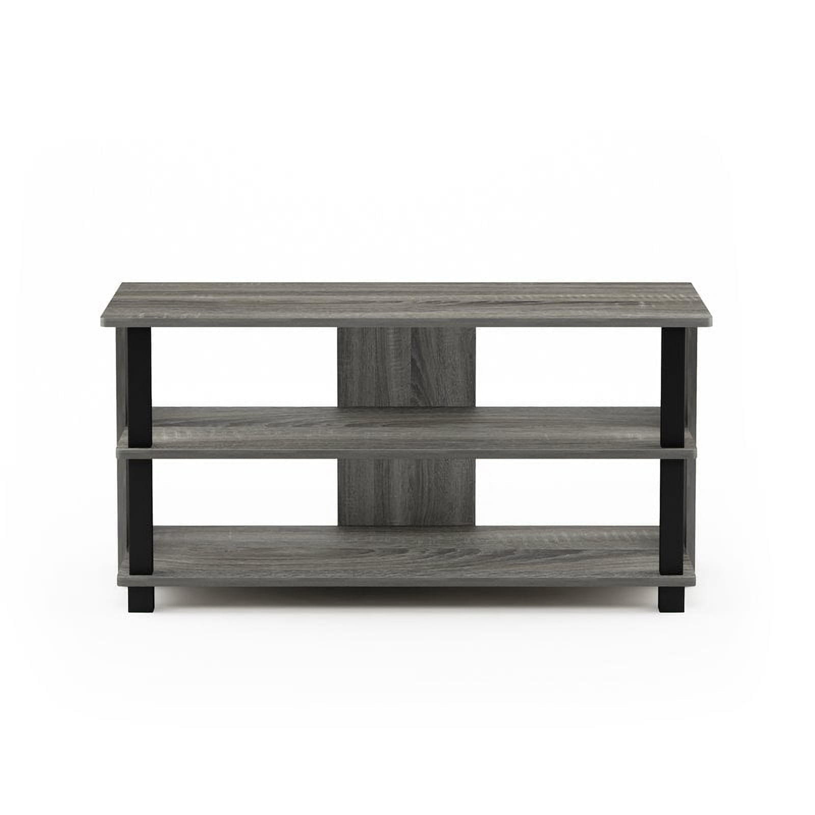 Furinno Sully 3-Tier TV Stand for TV up to 40 , French Oak Grey/Black