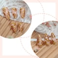 thumbnail image 4 of KUFptva 24pcs Artificial Nails with Floral Almond False Nails Glossy Press on Nails Manicure Acrylic Stick on Nails, 4 of 7