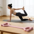 thumbnail image 4 of Elastic Resistance Bands with Handles - Exercise Bands for Arm, Back, and Shoulder Training - Lightweight Portable Fitness Straps for Yoga and Pilates, Pink, 18x3.9 Inch, 1 PCS, 4 of 6