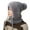 Dark Gray, variant on Winter Warm Hat for Women Fleece Lined And Thickened With Ear Knitted Woolen Hat Cold Proof And Protecting Knitted Hat.