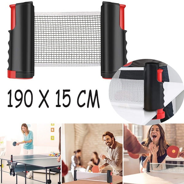 Portable Table Tennis Net Kit Indoor Games Ping Pong Retractable Replacement Set 