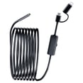 thumbnail image 1 of AN112 1920P HD Inspection Borescope, 8mm IP67 Waterproof Camera with 8 Dimmable LEDs, 16.4ft/5m Semi-Rigid Cable, Compatible with iOS 9.0+ & Android 6.0+, Professional Plumbing/Sewer/Automotive, 1 of 7