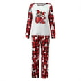 thumbnail image 3 of Odeerbi Christmas Pajamas for Family Holiday Long Sleeve Family Christmas Pajamas Matching Sets Mom Plaid Printed Tops Pants Set Two-Piece Sleepwear Xmas Family Matching PJs Set Multicolor, 3 of 5