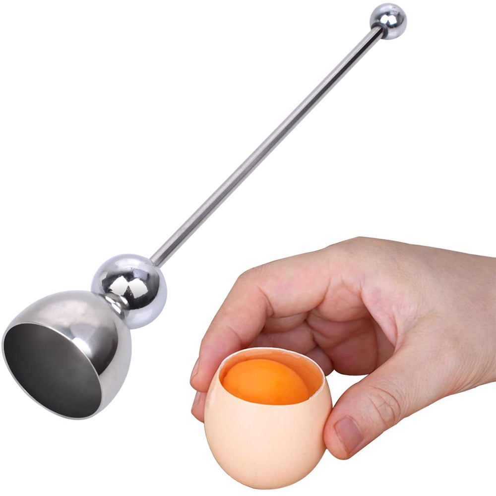 Egg Cutter Topper Stainless Steel Egg Topper Cutter Shell Remover Poached Egg Opener Egg