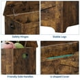 thumbnail image 7 of Yeshouse Modern Toy Storage Bench – 39.4" Large-Capacity Wooden Chest with Safety Hinges, Shoe & Blanket Organizer for Entryway, Bedroom, Living Room, 7 of 7