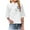 White, variant on DDAPJ pyju Plus Size Linen Tops for Women Summer 3/4 Sleeve Chinese Frog Button Blouses Traditional Mandarin Collar Floral Embroidered Shirts Yellow S