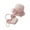 Pink, variant on LOVZFMLL Toddler Girls Straw Bucket Hat with Bowknot Wide Brim Sun Protection Sun Hat and Bag Set for Little Kids Summer Outdoor Beach Play Age 2-8 Years