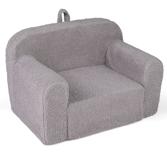 Infans Kids Couch Portable Toddler Sofa w/ Handle Anti-slip Base Removable Comfy Chair