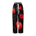 thumbnail image 5 of PuLe Polka Dot Pants for Women Wide Leg Drawstring Palazzo Pants Loose Trendy Fall Fashion Pant Loose Casual Trousers, 5 of 5