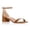 Brown, variant on XYD Women Open Round Toe Buckled Sandals Thin Ankle Strap Low Chunky Heels Comfortable Dressy Shopping Shoes Size 9 Black