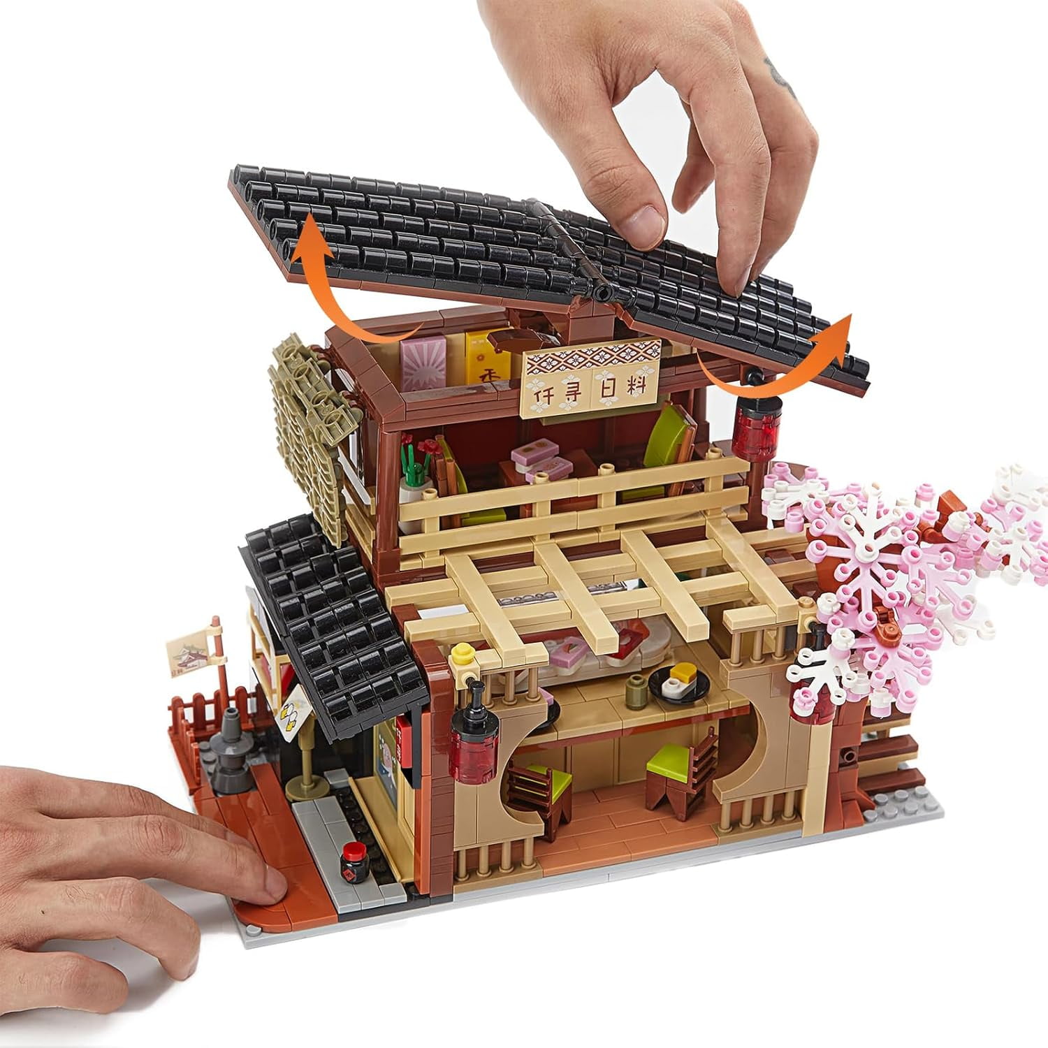 NAYIHOOP Japanese Sushi Shop House Building Sets for Adults Girls