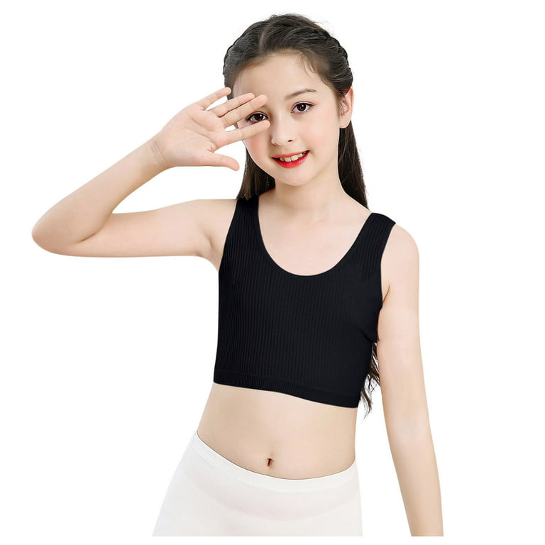 Kids Girl Bra Underwear Ultra Soft Breathable Cotton Bras Vest