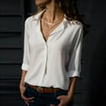 thumbnail image 2 of Clearance Sales Super Soft Wrinkle Free Button Down Shirts for Women Formal Work Dress Blouses Tops Womens Button Down Shirts Boyfriend Long Sleeve Oversized Blouses Tops, 2 of 6