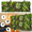 Combination C, variant on ODTORY 60" Lx 20" W Artificial Greenery Grass Wall Panel,UV-Anti Faux Boxwood Hedge Privacy Fence Screen for Indoor Outdoor Backdrop Decor