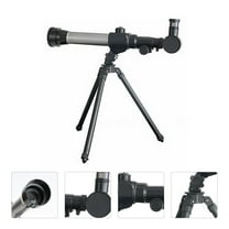 EXHUMKY Beginner Astronomy Telescope Black ABS Material 1 Pack with Easy Setup for Kids and Adults