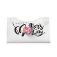thumbnail image 4 of Lsque Happy Mother's Day (3) Printed Long Tissue Box Cover Holder, Facial Paper Organizer Dispenser,Triangle with Bottom Belt, PVC Leather Decorative Organizer, 4 of 9