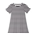 thumbnail image 4 of Auroural Girls Dresses Size 8 Girls Clothes Size 8 Sets 3-12 Years Girl's Fashion Striped Printed Dreamy Dress Mid Calf Home Wear Dress, 4 of 6