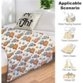 thumbnail image 4 of Fall Throw Blanket Fall Decor Blanket Autumn Pumpkin Leaves Flannel Fleece Throw Blanket for Couch Living Room Super Warm Soft Cozy Plush Lightweight Seasonal Bedding Blanket for Kids Adults 60"x80", 4 of 6